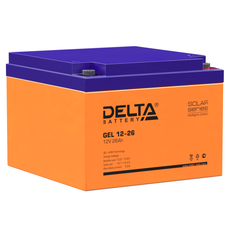 Аккумулятор Delta GEL 12-26